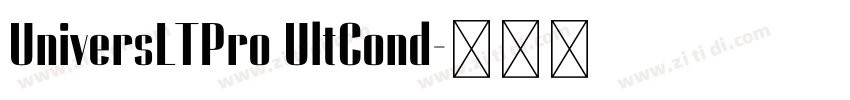 UniversLTPro UltCond字体转换